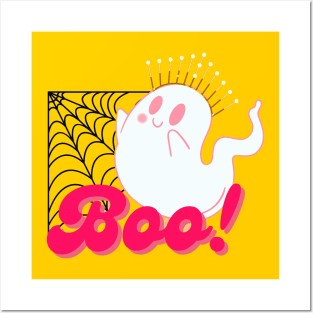 Boo! Halloween desing Posters and Art